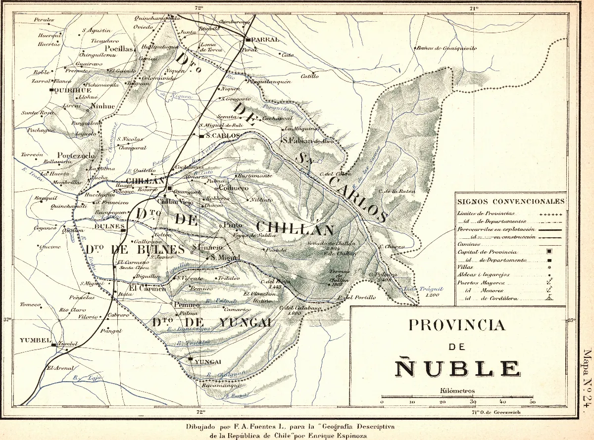 Provincia de Ñuble-1895 — 1903 | Chile de Ayer