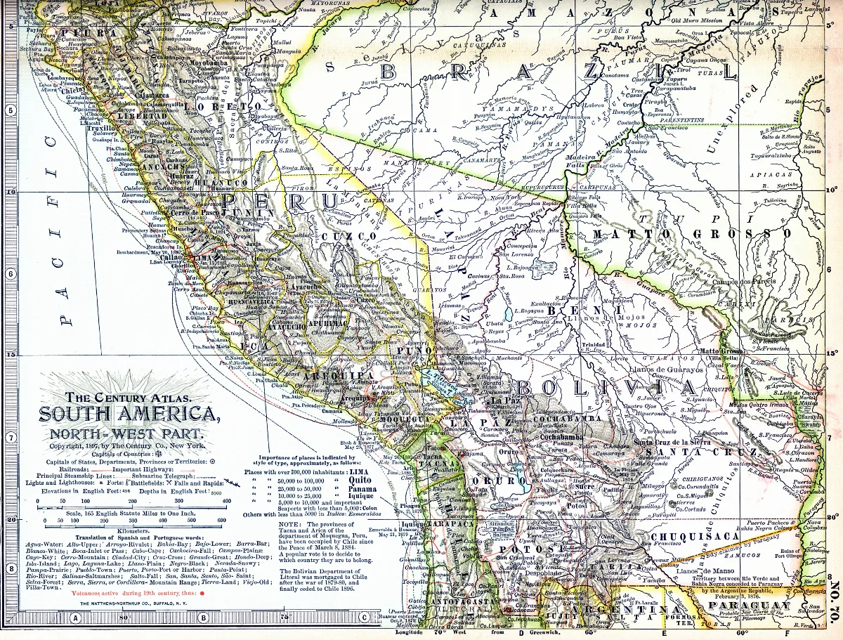 South-America, North - West Part 1897 — 1897 | Chile de Ayer