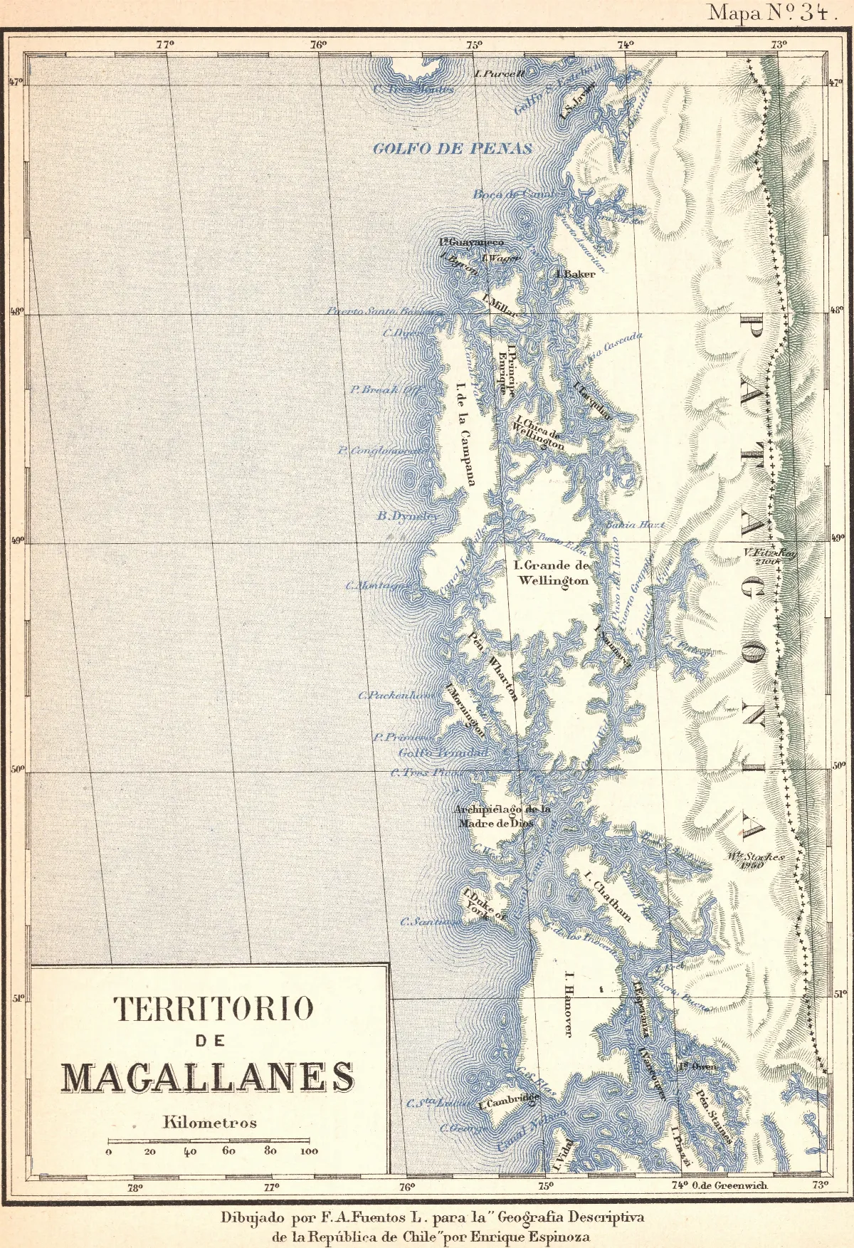 Territorio de Magallanes-1895-1 — Puerto Aysén — 1903 | Chile de Ayer