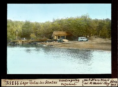 Lago Todos los Santos, Landungssteg Petrohué — 1938 | Chile de Ayer