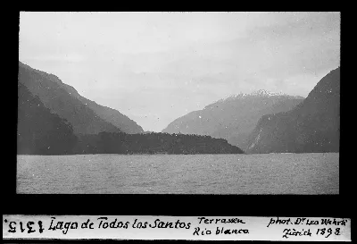 Lago de Todos los Santos, Terrassen, Rio Blanco — 1898 | Chile de Ayer