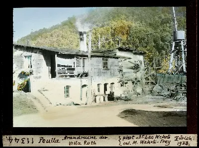 Peulla, Brandruine der Villa Roth — Puerto Montt — 1938 | Chile de Ayer