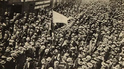 Marcha obrera en Iquique, 1907 — 1907 | Chile de Ayer