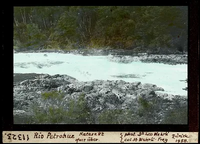 Rio Petrohué , Katarakt querüber — 1938 | Chile de Ayer