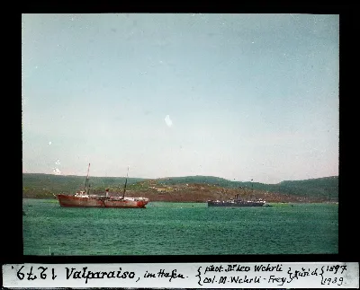 Valparaiso, im Hafen — 1897 | Chile de Ayer