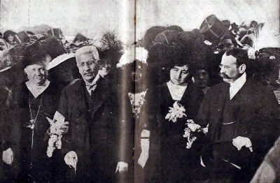 Autoridades en Centenario Argentino — 1910 | Chile de Ayer