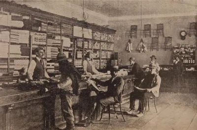 Salitreras de Tarapacá - tienda o pulperia — 1906 | Chile de Ayer