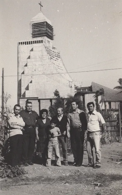 Templo Votivo de Maipú durante su construcción en 1976 — 1976 | Chile de Ayer
