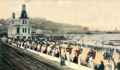 Inauguración malecón, 1895 — Municipalidad de Valparaíso — 1895 | Chile de Ayer