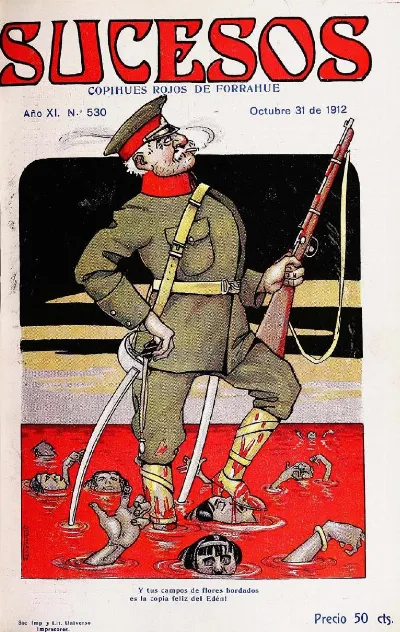 Copihues rojos en Forrahue — 1912 | Chile de Ayer