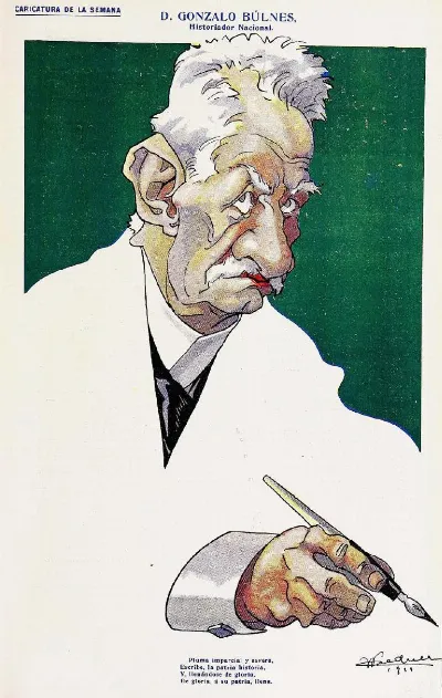 Gonzalo Bulnes por Wiedner — 1911 | Chile de Ayer