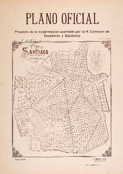 Plano de Santiago de Chile 1912 — Santiago — 1912 | Chile de Ayer