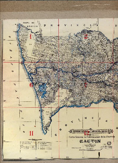 Carta de colonización 1916 — Temuco — 1916 | Chile de Ayer
