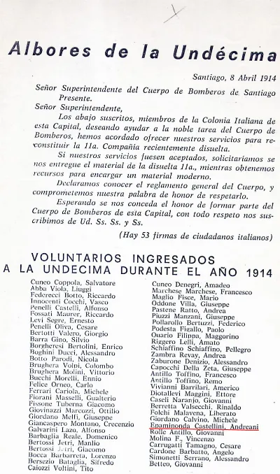 Pompa Italia y Epaminonda 1914 2 — 1914 | Chile de Ayer