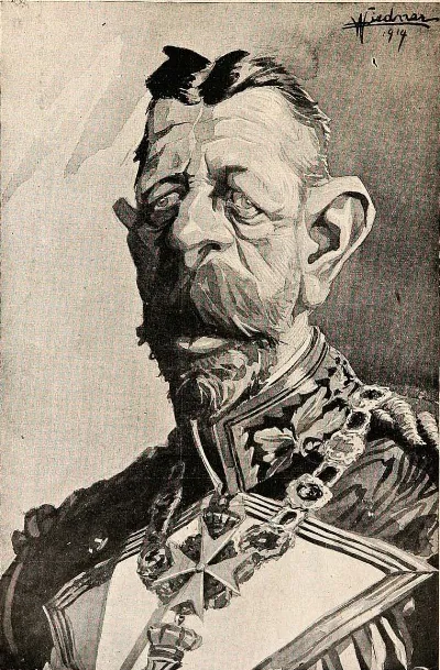Prinz-Heinrich-Karikatur Wiedner 1914 — 1914 | Chile de Ayer