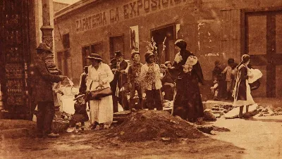 Vendedores ambulantes Chile (1917) — 1917 | Chile de Ayer