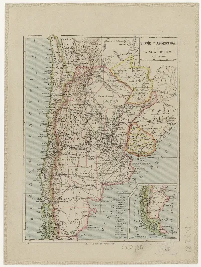 Repúb[li]ca Argentina, Chile, Paraguay y Uruguay — 1916 | Chile de Ayer