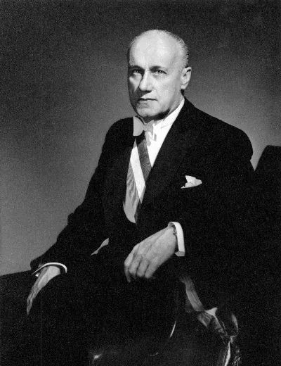 Retrato de Jorge Alessandri con banda presidencial