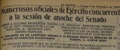 La Nación (Chile) 19240904 - Ruido de sables
