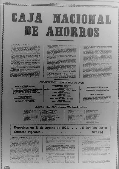 Caja Nacional de Ahorros 1925