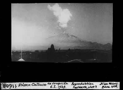 Volcan Calbuco en erupción 6.1.1929