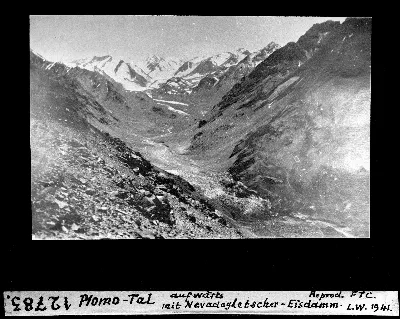 Plomo-Tal, aufwärts mit Nevadogletscher-Eisdamm