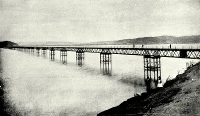 Puente sobre el Bio Bio 1903 — Concepción — 1903 | Chile de Ayer
