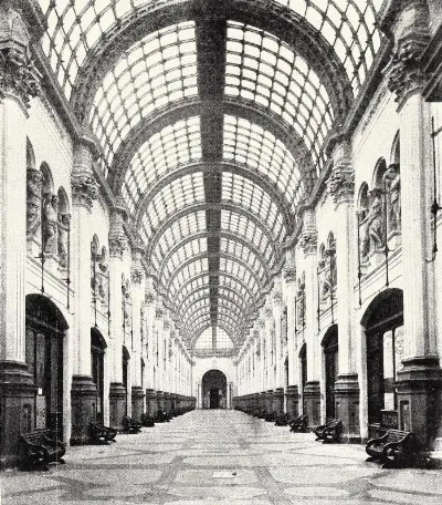 Arcade San Carlos, Santiago Chile — Santiago — 1904 | Chile de Ayer