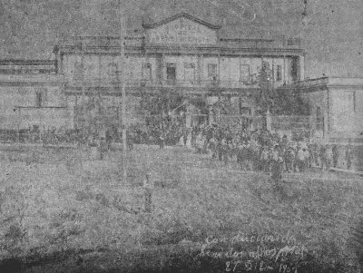 Conducción de heridos al Hospital (1907)