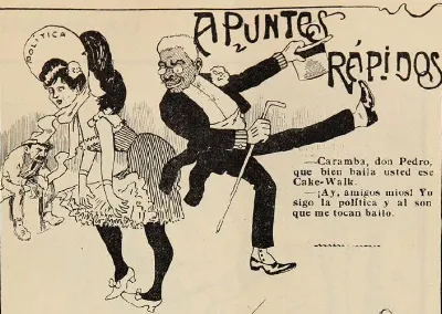 Pedro Montt baila Cakewalk — Arica — 1908 | Chile de Ayer