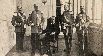 Presidente Pedro Montt y edecanes