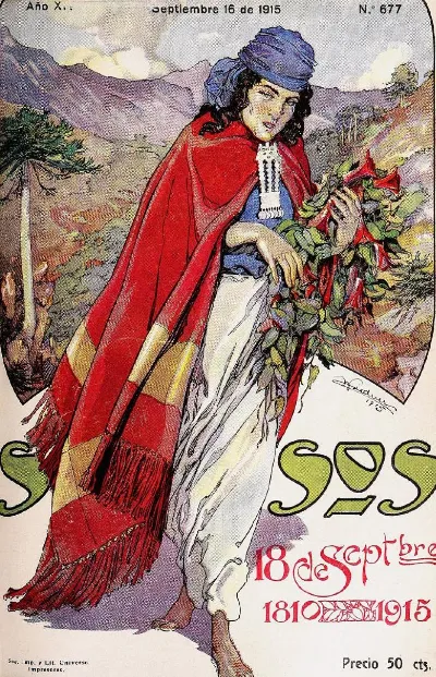 Mujer mapuche - Revista Sucesos — Temuco — 1915 | Chile de Ayer