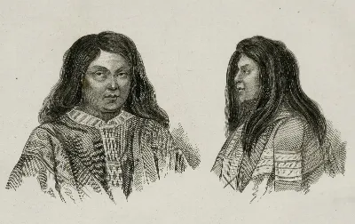 Retrato de Araucanos (1839) — Temuco — 1839 | Chile de Ayer