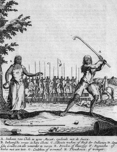 Indiaan van Chili — Temuco — 1727 | Chile de Ayer