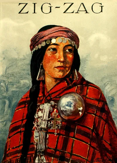 Zig-Zag-Mujer Mapuche 1906 mch — Temuco — 1907 | Chile de Ayer