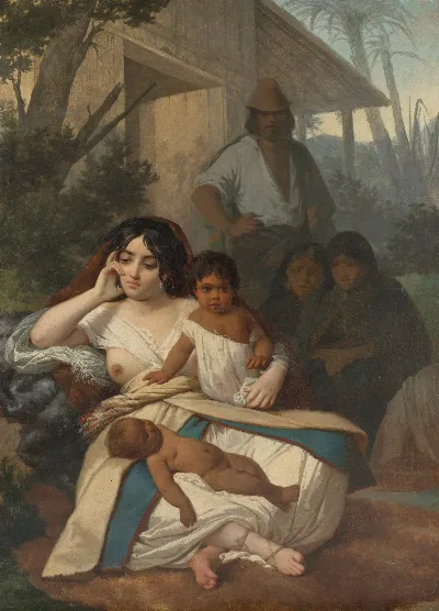 Elisa Bravo por Monvoisin — Temuco — 1859 | Chile de Ayer