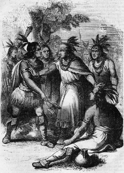 Discordia entre los caciques de Arauco en la que medió ColoColo — Temuco — 1884 | Chile de Ayer