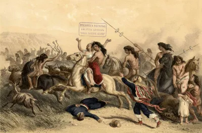Malón Atlas de la historia física y política de Chile — Temuco — 1854 | Chile de Ayer