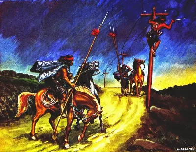 Mapuches cortando el telegrafo — Temuco — 1969 | Chile de Ayer