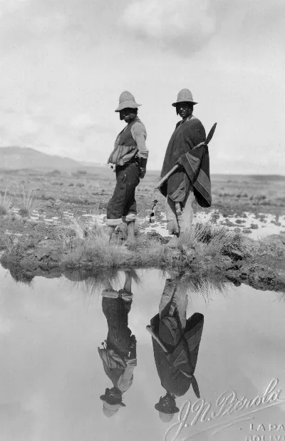 Postcard, aymara, Bolivia
