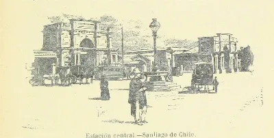 Estacion Central - Chile (1898) — Santiago — 1898 | Chile de Ayer