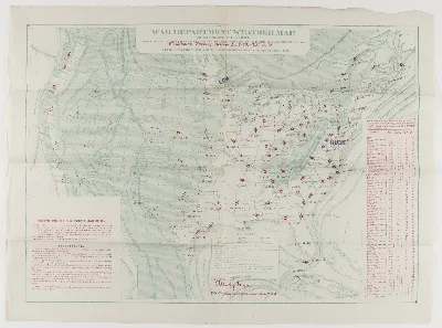 War Department Weather Map Oct 19th 1879