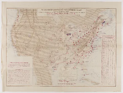 War Department Weather Map October 21st 1879