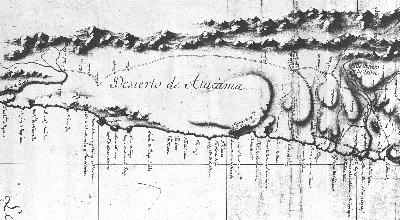 Límite entre Chile y Perú en el río Loa, Plano General del Reyno de Chile en la América Meridional de Andrés Baleato (1793)