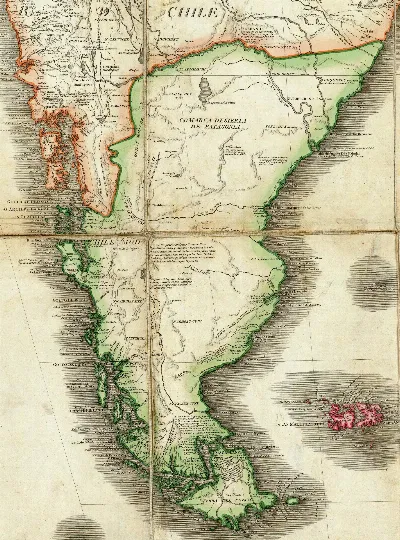Mapa Geografico de America Meridional (acercamiento)
