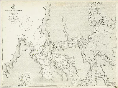 Admiralty Chart No 1318 Port of Valdivia and Approaches, Published 1882