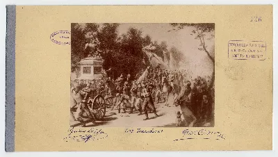 Alegoría de la entrada del Ejército Constitucional a Santiago en 1891