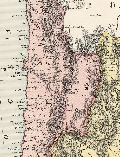 Puna de Atacama Mapa 1892 (recorte)