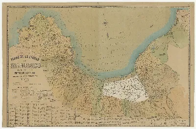 Plano de la ciudad de Valparaiso / aumentado y correjido por Francisco E. Garnham, director de obras mmunicipales
