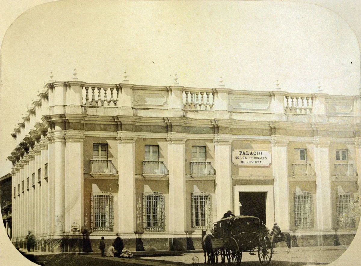 Palacio de la Real Aduana, Santiago — aprox. 1850 | Chile de Ayer
